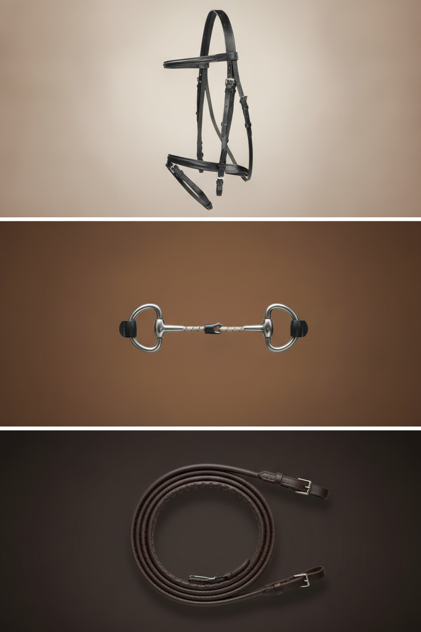 Stijlvol & Rustig: Complete Hoofdstel Set voor Jouw Paard