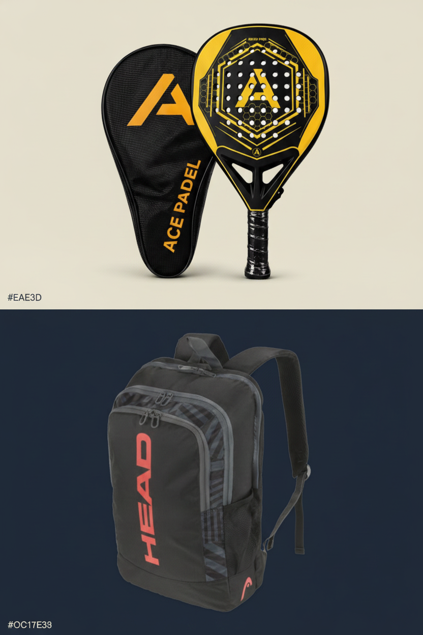 Complete Padel Set: Racket, Grips & Tas voor Optimale Prestaties