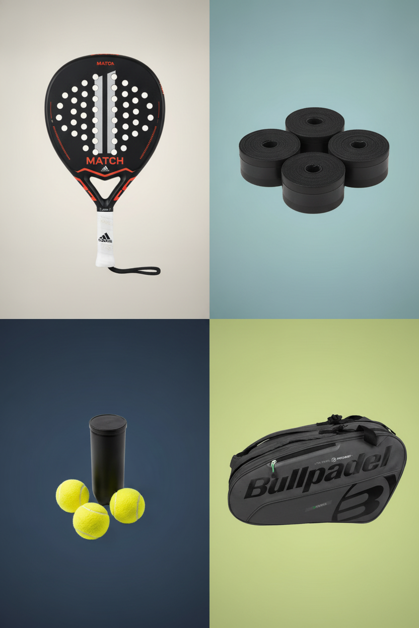 Stijlvol het Padelveld op: Complete Zwarte Set